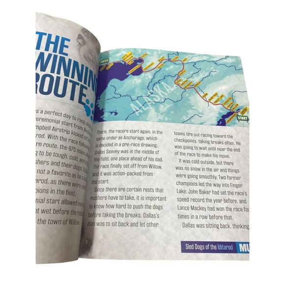 Scholastic Mush sled dogs of the Iditarod paperback book - Picture 4 of 5